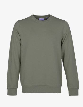 Classic Organic Crew - Dusty Olive - M