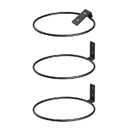 3 Blomster Plantestativ Ringer Veggmontert Enkel Sammenleggbar Hylle Vegg Balkong Dekorativ Blomsterpotte Blomsterstativ