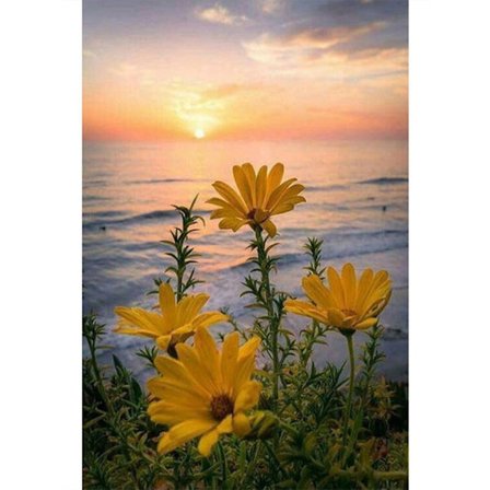 Sunset Beach Diamond Painting Beach Diamond Painting Kit