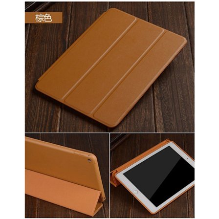 Stilrent fodral för iPad 2017 9.7" utsökt brunt utrikeshandel original full