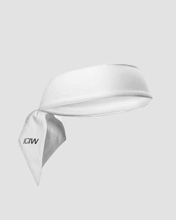 ICANIWILL - Tie Headband White - sportkleding van ICIW