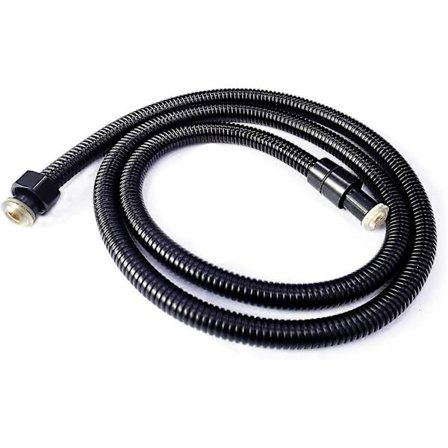Svart 200 cm dusjslange, 79 tommer, SUS304 rustfritt stål, ekstra lang DMM