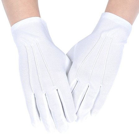 1 par filt handsker nylon handsker hvide handsker nylon