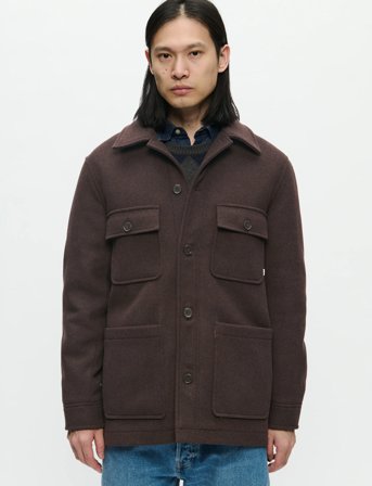 WOOD WOOD Wwivan Shirt Jacket 25190 - Brown - L