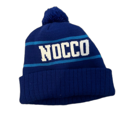 Blå NOCCO mössa med tofs