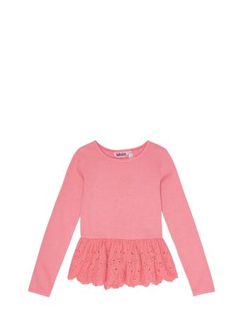 Riana Tops T-shirts Long-sleeved T-shirts Coral Molo
