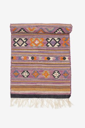 Bloomingville - Matta Yolanda - Lila - Ullmattor - 75X245 - Från Homeroom