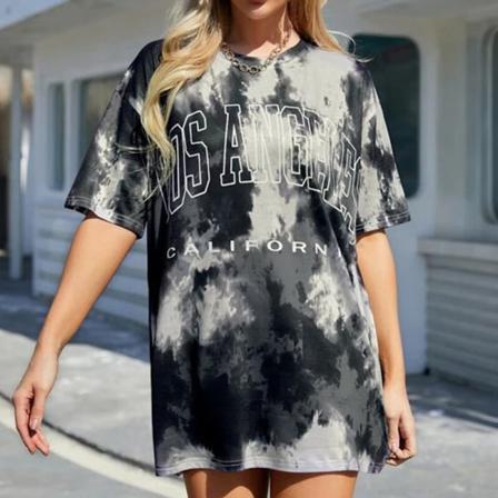 Kortärmad T-shirt För Kvinnor Med Rund Hals S