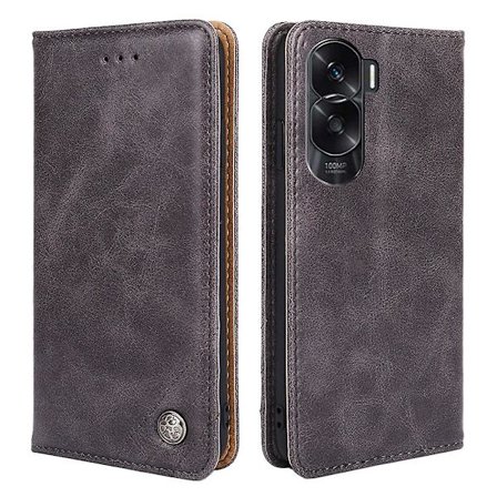 For Honor 90 Lite 5g / X50i 5g triangelsömnadslinje Anti- case Pu läder cover