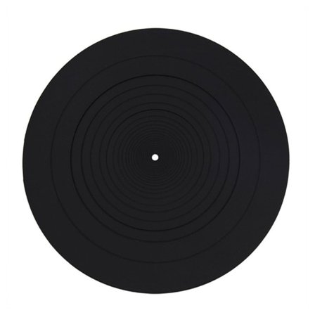 12" Gummisilikon platespillermatte for alle LP Vinyl platespillere
