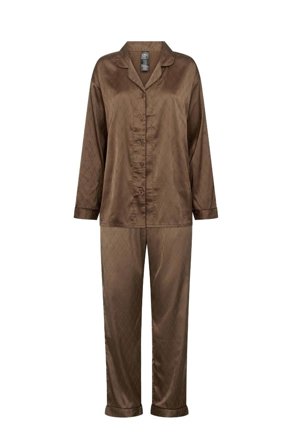 Satin Pyjamas Brown M