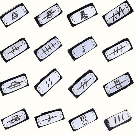 Panna Konoha Rebel Pannband Naruto Kakashi Sasuke Rollspelsrekvisita 16 Huvuddukar