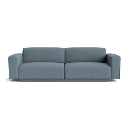 Amore 3 personers sofa - Nordic Blå - 276x102x81cm - Slidstærk 3 personers sofa i høj kvalitet med komfortable PU skum og skumgranulat