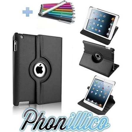 Coque Noir + Stylet kompatibel med Apple iPad Air 1 Air 2