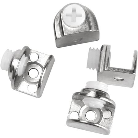 4 stk. Glasklemmer, Glashyldeholder, Justerbare Beslag Kan Installere 4-9mm Tyk Glas, 19*16*10mm