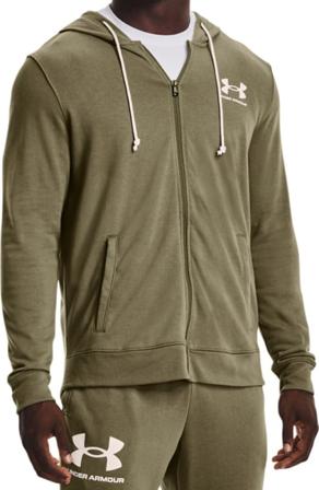 Under Armour Men's Ua Rival Terry LC FZ Men long-sleeved sweaters Green M