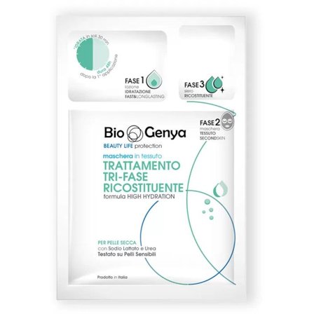 Biogenya Maschera Tessuto Trattamento Tri-Fase Ricostituente