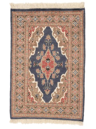 Tapis D'orient Pakistan Boukhara 2Ply 77X114 Marron/Noir (Laine, Pakistan)