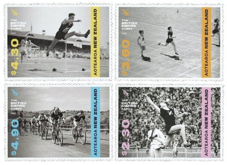 New Zealand - Det Britiske imperium lege 1950 - Postfrisk sæt 4v