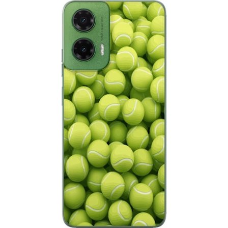 Kompatibel Mobilcover til Motorola Motorola Moto G35 Mønster af grønne tennisbolde i høj detalje, sporty motiv med gentagende tekstur og stærke fa