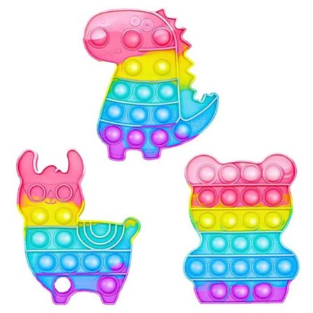 Fidget Leksak - Regnbåge - Pop it - Silikon - Anti-stress - För barn och vuxna