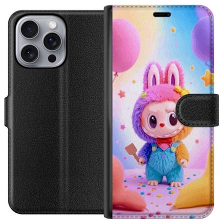 Kompatibelt Plånboksfodral till Apple Apple iPhone 16 Pro Max Vinyl monsterfigur kanin med nyckelring