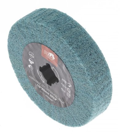 PELA 513528 Slipnylontrumma 115x25 mm #320, Kapa, slipa & polera