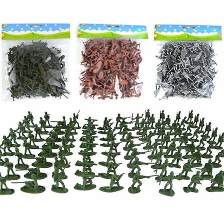 100 stk Mini Soldater Modell Playset Militær Hær Menn Actionfigurer Leker