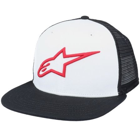 Alpinestars - Vit trucker Keps - Corp Trucker White/Black Trucker @ Hatstore
