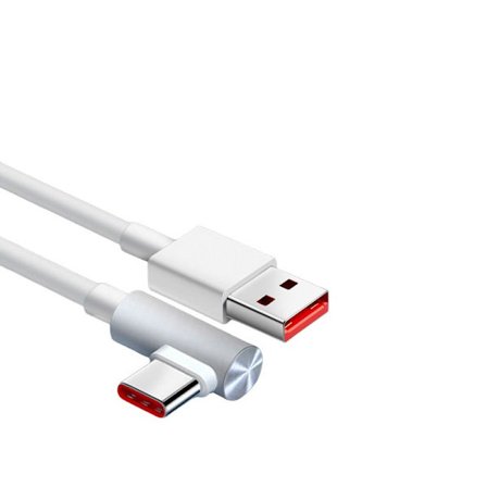 120W Vinkel USB C Kabel - 6A Hurtig Opladning til Gaming & Dataoverførsel 1.8m