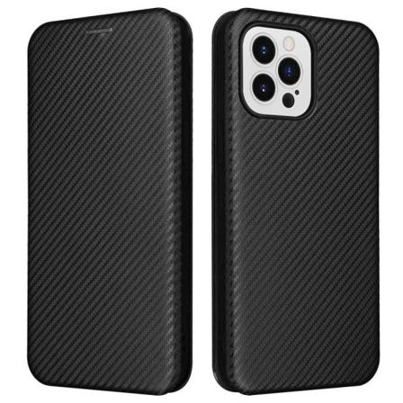 Iphone 14 Pro Fodral Med Kolfiber-look - Svart Svart