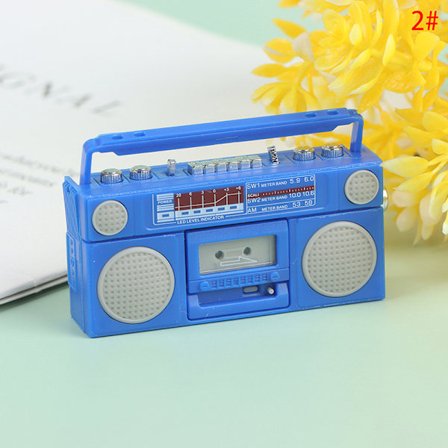 1:12 Dukkehus Miniature Radio Model Optager Afspiller Legetøjsdukke F