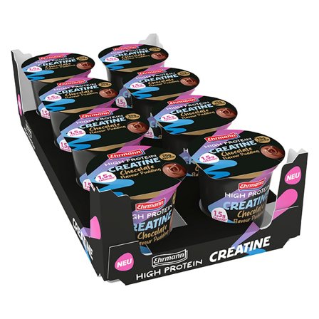 8 x Ehrmann High Protein Creatine Pudding 230 g Chocolate
