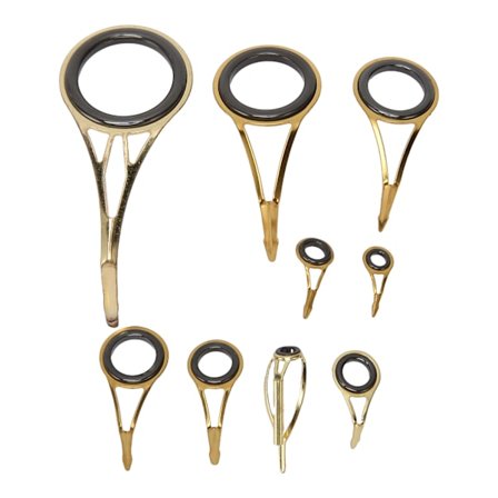 9ST Fiskestang Tip Reparationssæt Rustfrit Stål Keramisk Ring Udskiftningsguide Tips