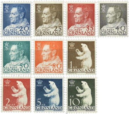 Grønland - AFA 52-61 - Postfrisk