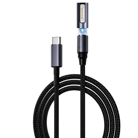 Magnetisk typ C-kabel Snabb magnetisk laddningskabel Nylon sladd till typ C-enhetsstöd Dataöverföring för bärbar dator