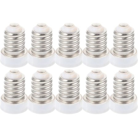 10 stk. Pære Adapter Lampeholder Adapter E14 Til E12 Pære Adapter Forsyning