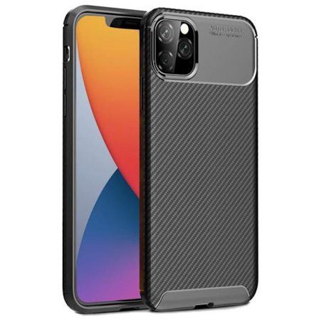 Coque - E.F.CONNECTION - för iPhone 12 Mini - Ultra-tunn stötabsorberande skydd - Mjuk - Svart