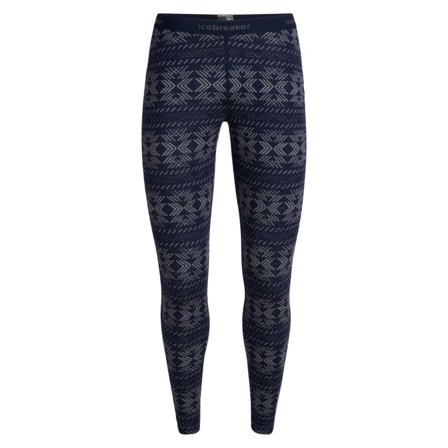 Icebreaker Women's 250 Vertex Leggings Crystalline Women base layer trousers Blue XL