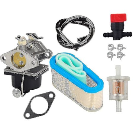 Kaasuttimen sarja ilmanpuhdistimella, sulkuventtiilillä ja polttoaineen suodattimella - Tecumseh OHV125, OHV130, OHV135