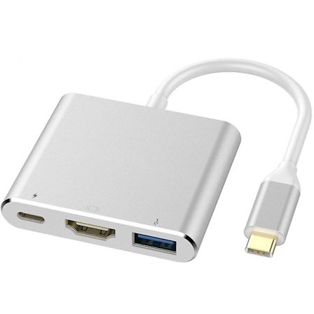 Typ C USB 3.1 till USB-C HDMI 4K USB 3.0 HUB-kabel Digital AV Multi Port Adapter