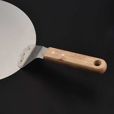 Pizzaskal Paddel Rund Tårta Spade Bakverktyg Trähandtag träfärg 25,5*43,5 cm
