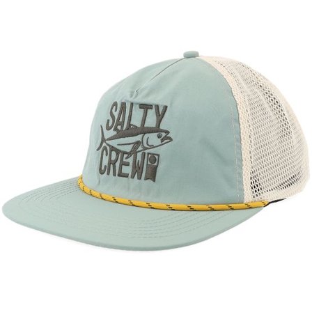 Salty Crew - Grön trucker Keps - Tried And True Graphite A-Frame Trucker @ Hatstore