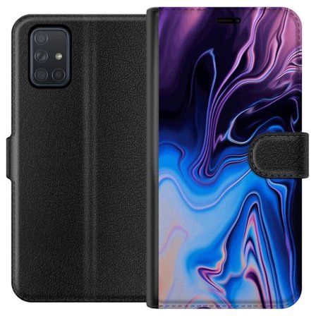 Kompatibel Tegnebogsetui til Samsung Galaxy A71 Mønster