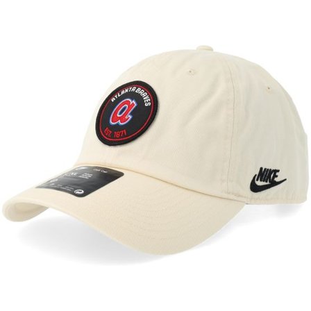 Nike MLB - MLB Beige unconstructed Keps - Atlanta Braves Club Natural Dad Cap @ Hatstore