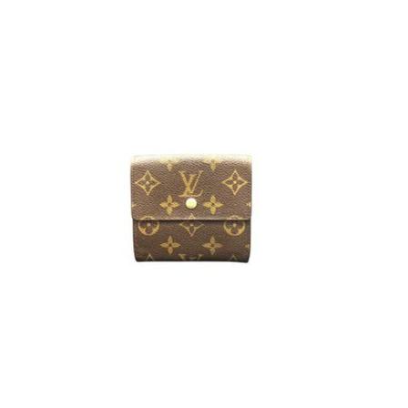 Louis Vuitton Vintage, Pre-owned Wallet Monogram Canvas Bruin, Dames, Maat:ONE Size