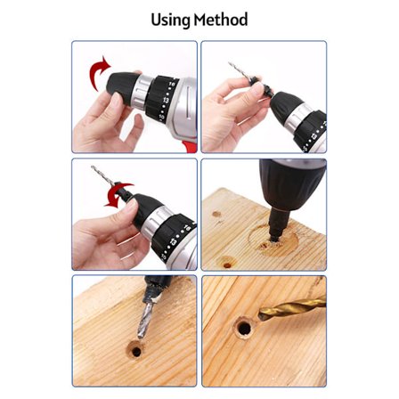 5 kpl uppokantapora-teräsarja, pikaterästä, sisältää 1 ilmaisen kuusiokoloavaimen puutöihin ja puusepäntöihin