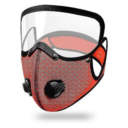 2 stk. beskyttende isolasjonsmasker, støvmasker, sykkelbrillemasker, vaskbare masker, utendørs sportsmasker