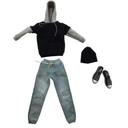 1 Set Dockkläder 6/1 Hållbarhet Action Figurer Hoodie Chic