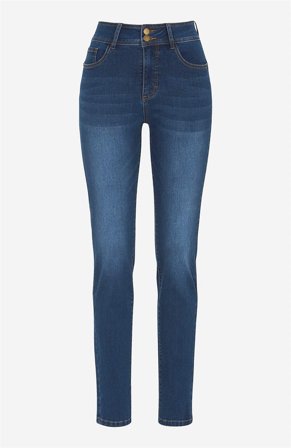 Cellbes of Sweden - Shaping-jeans med stræk i mørkeblå / denim til damer i størrelse 42